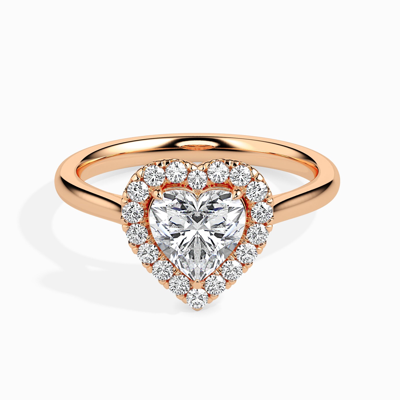 Mira Grace Diamond Heart Ring
