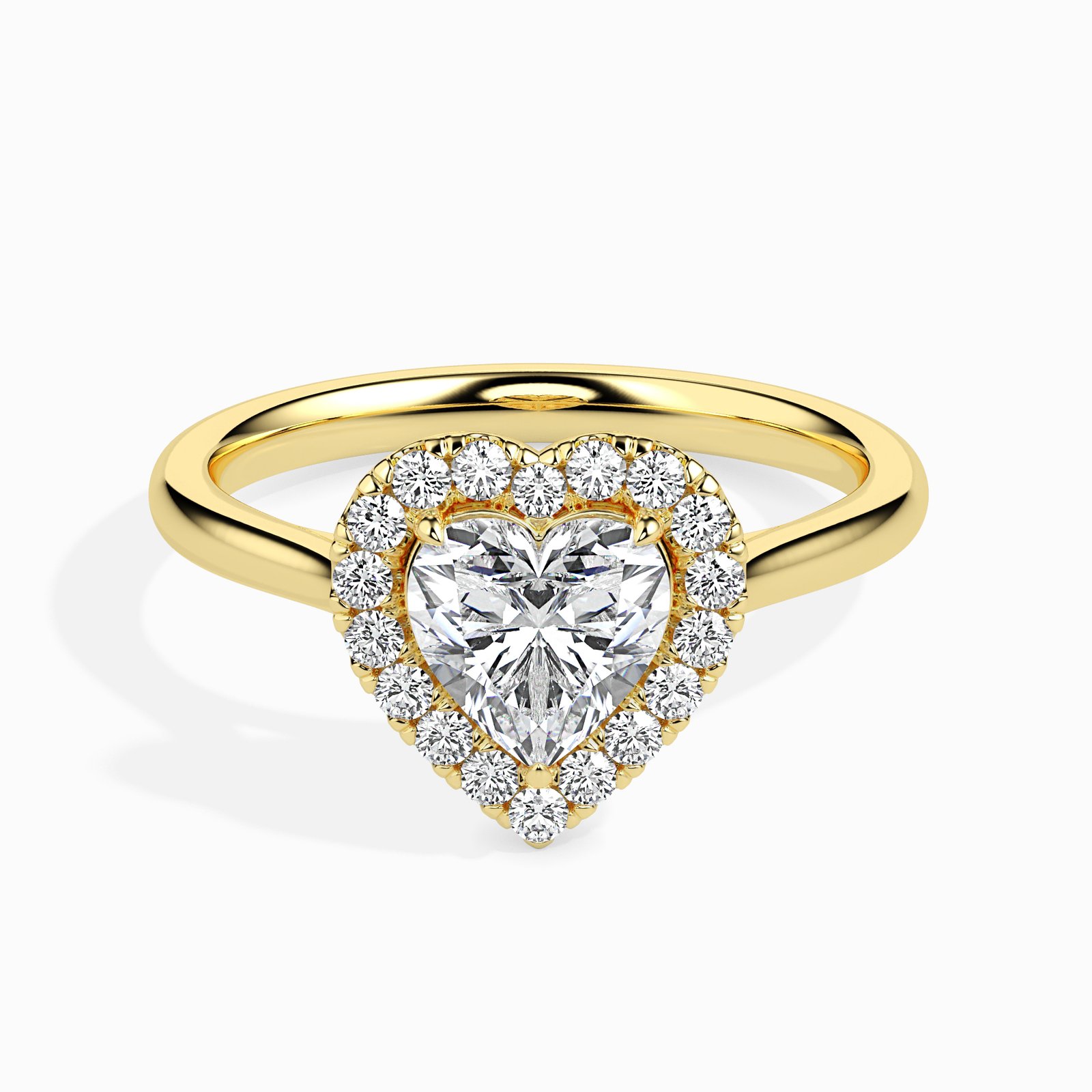 Mira Grace Diamond Heart Ring