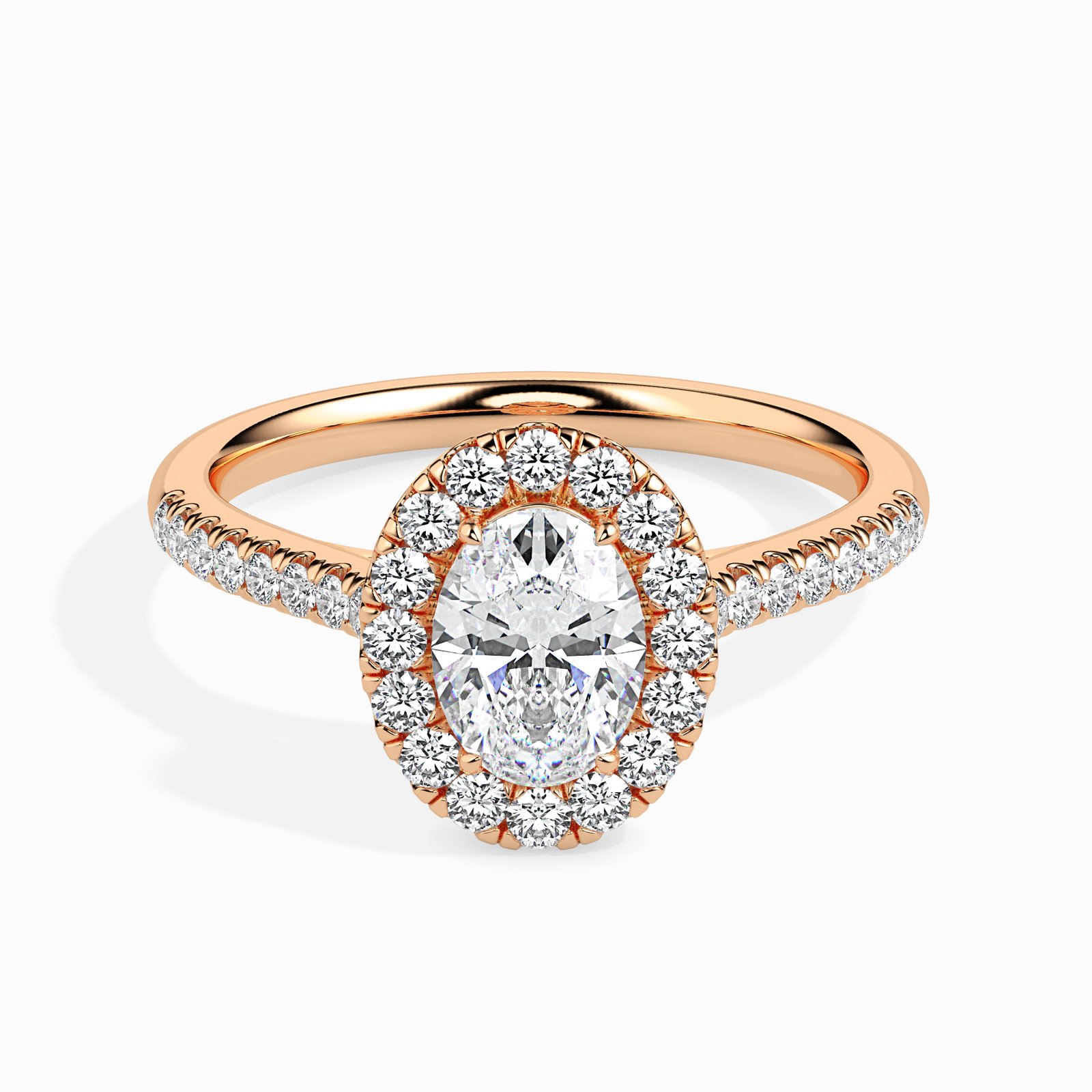 Liora Halo Diamond Oval Ring