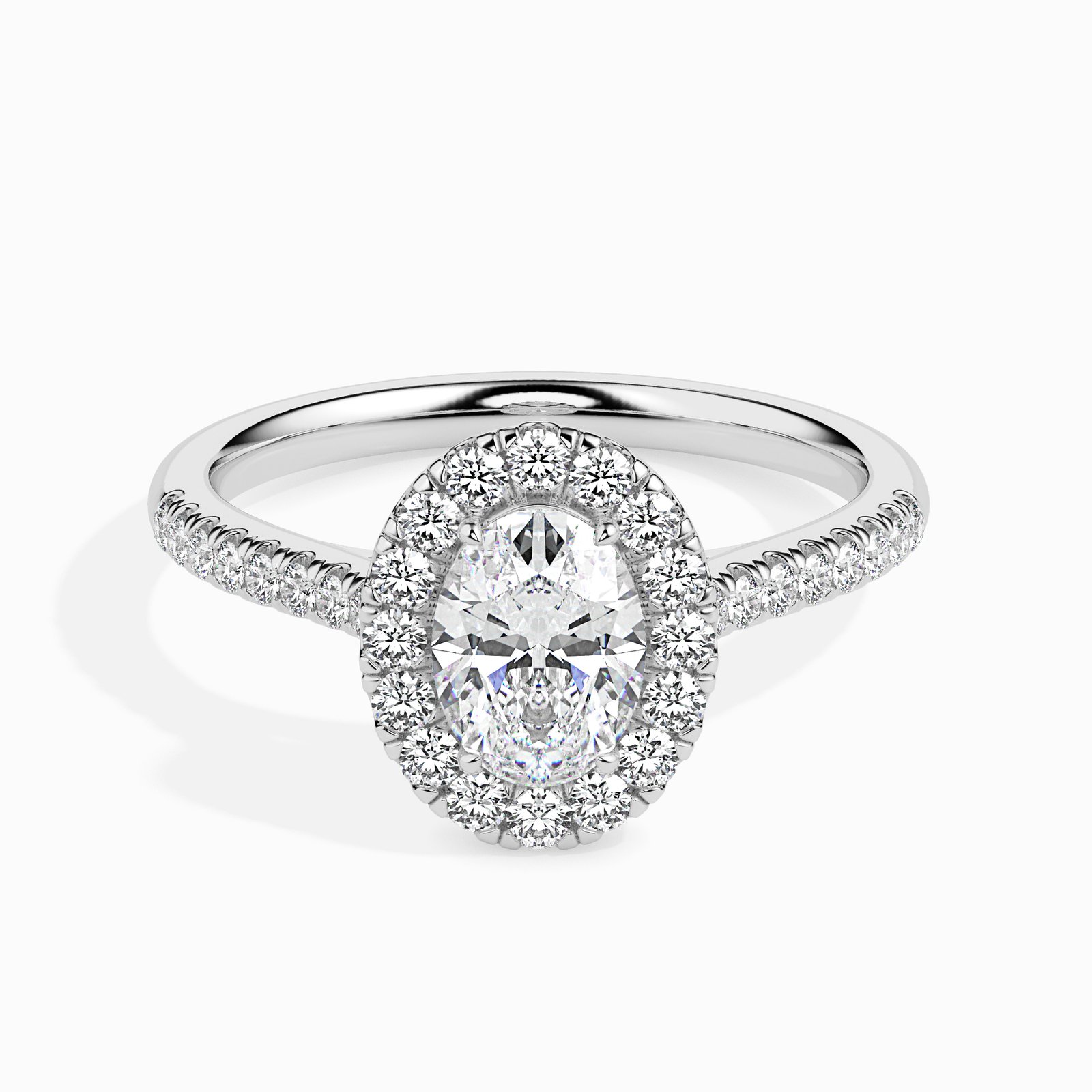Liora Halo Diamond Oval Ring