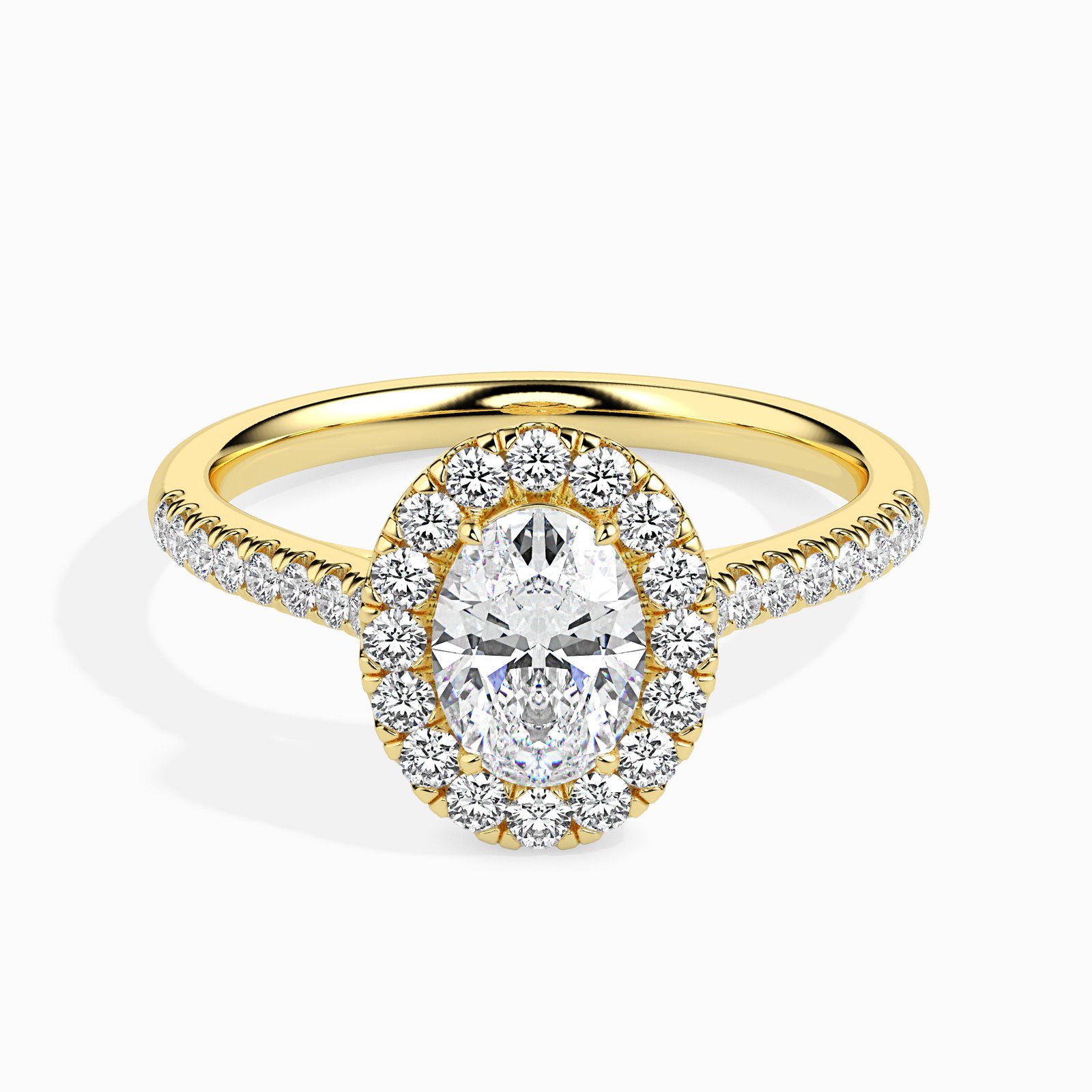 Liora Halo Diamond Oval Ring