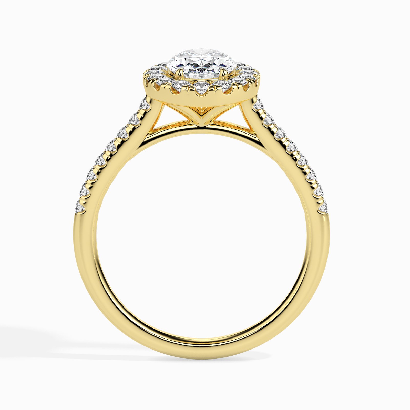 Liora Halo Diamond Oval Ring