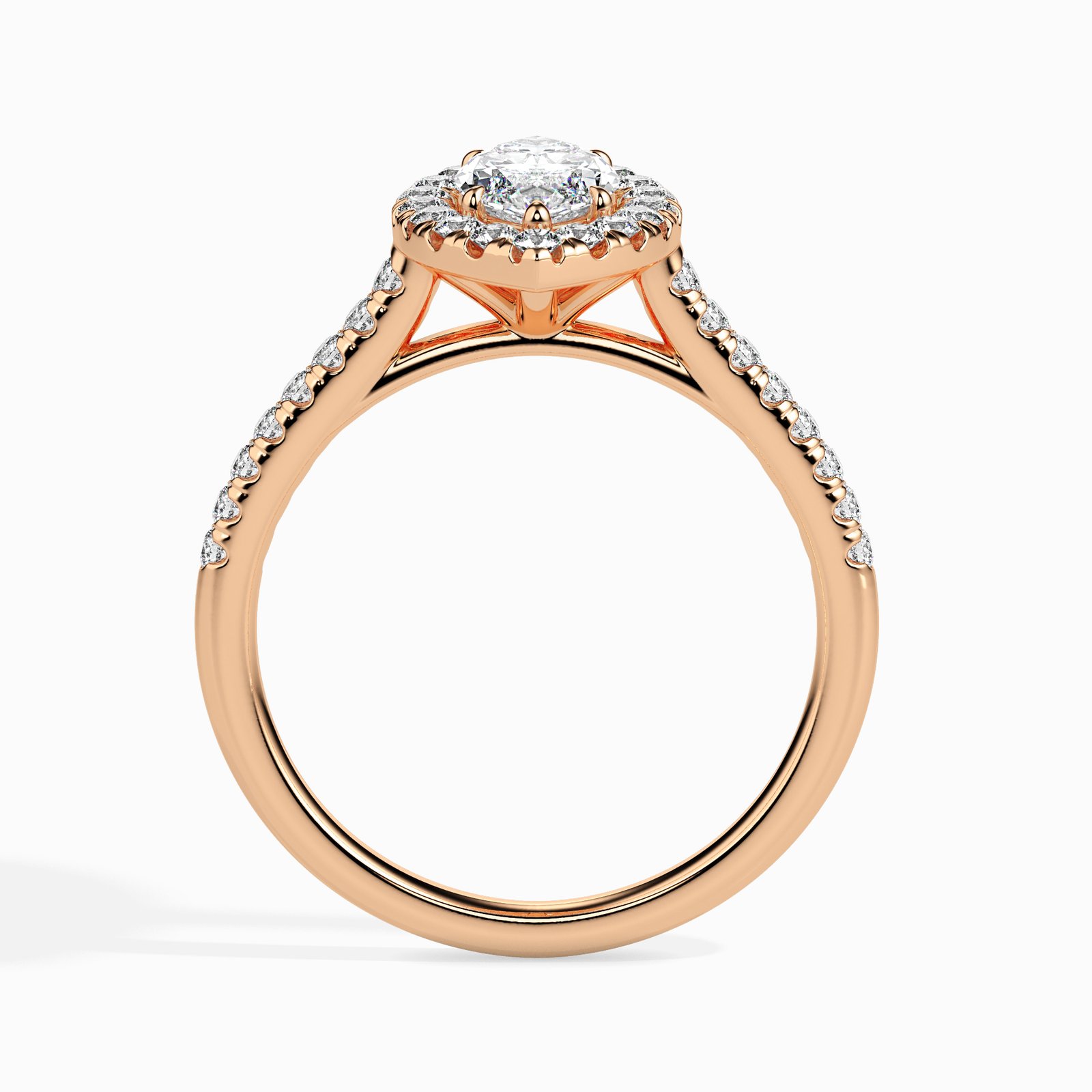 Alina Halo Diamond Marquise Ring