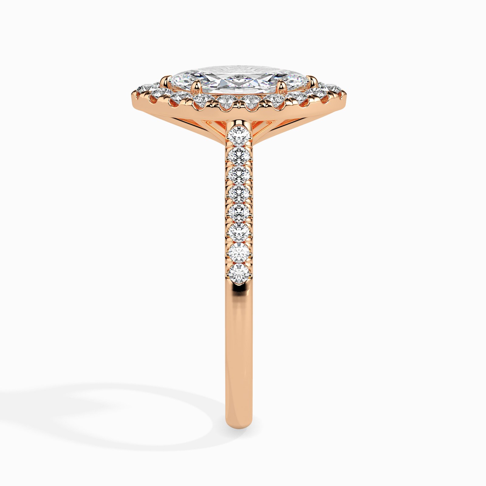 Alina Halo Diamond Marquise Ring