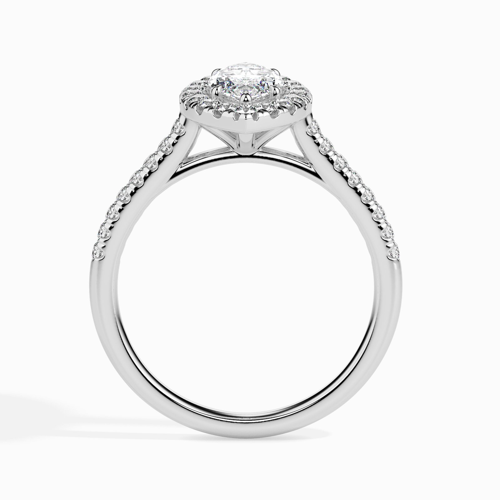 Alina Halo Diamond Marquise Ring