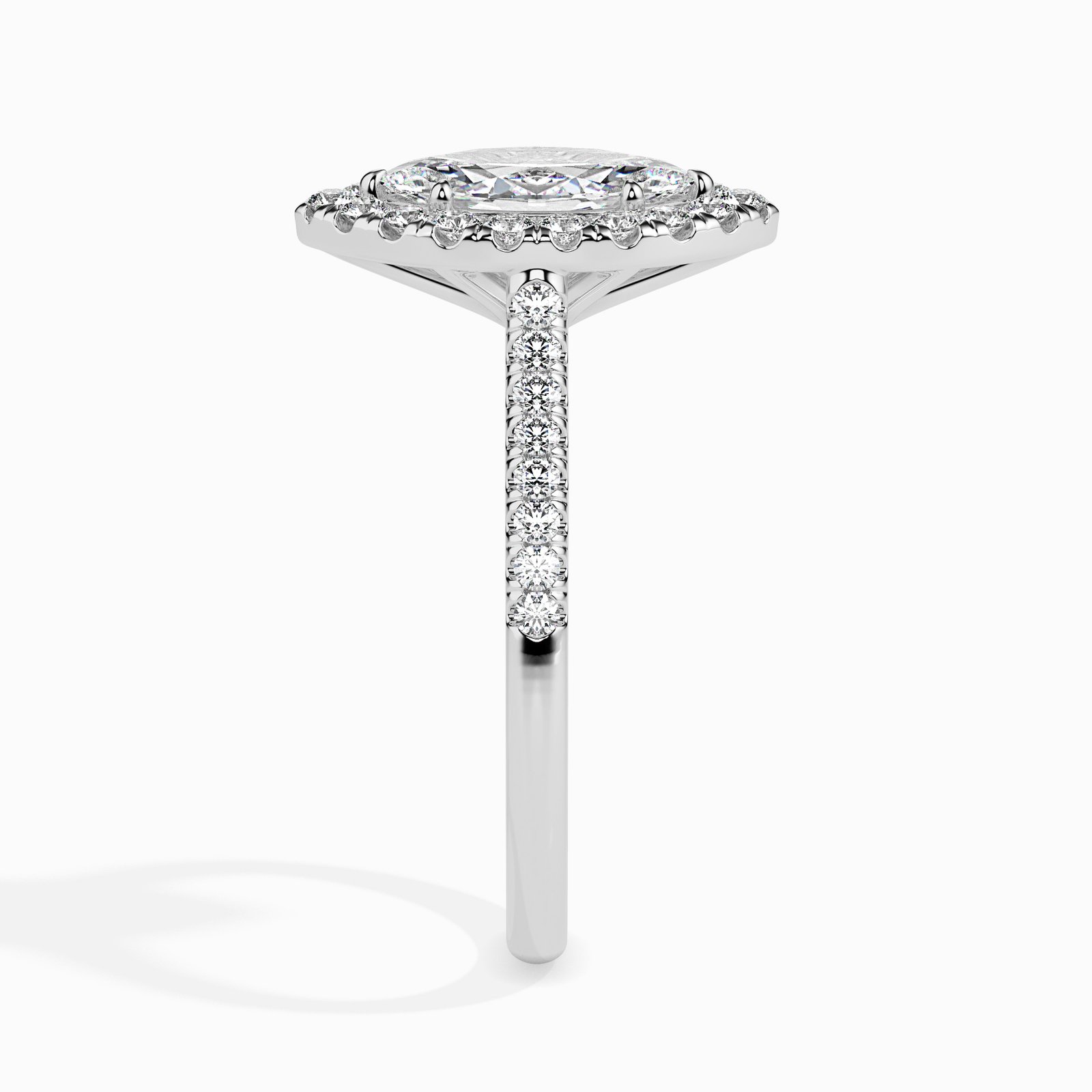 Alina Halo Diamond Marquise Ring