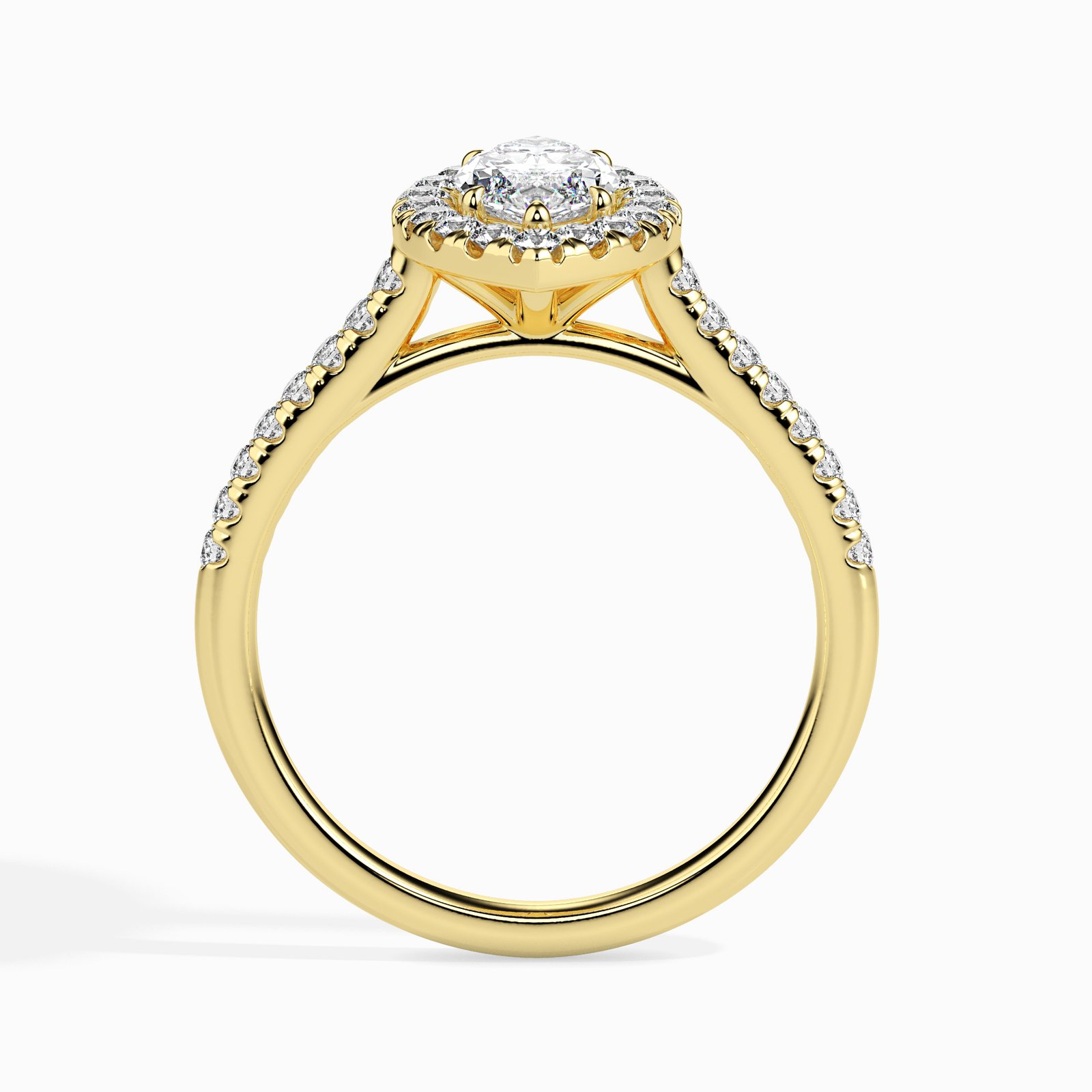 Alina Halo Diamond Marquise Ring