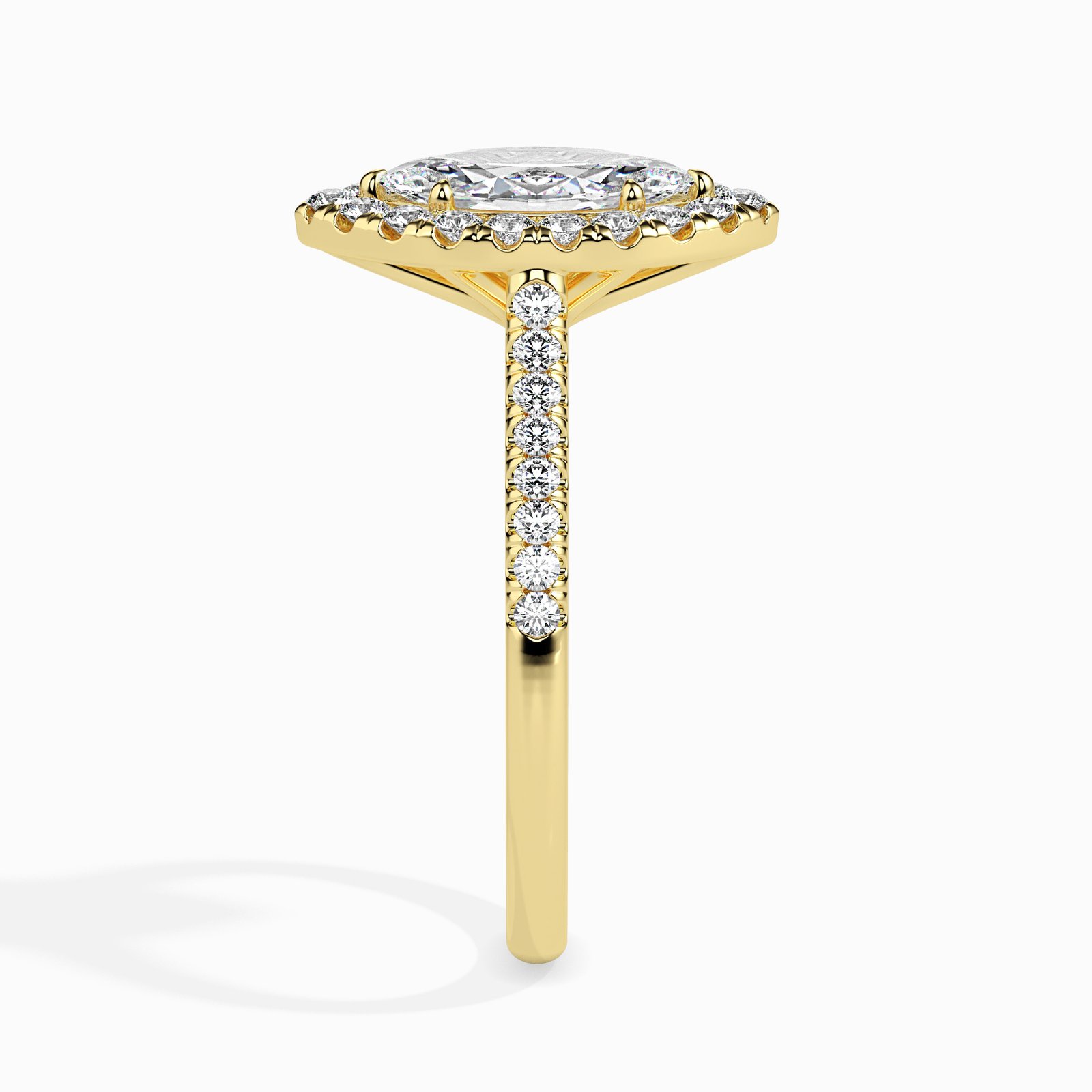 Alina Halo Diamond Marquise Ring