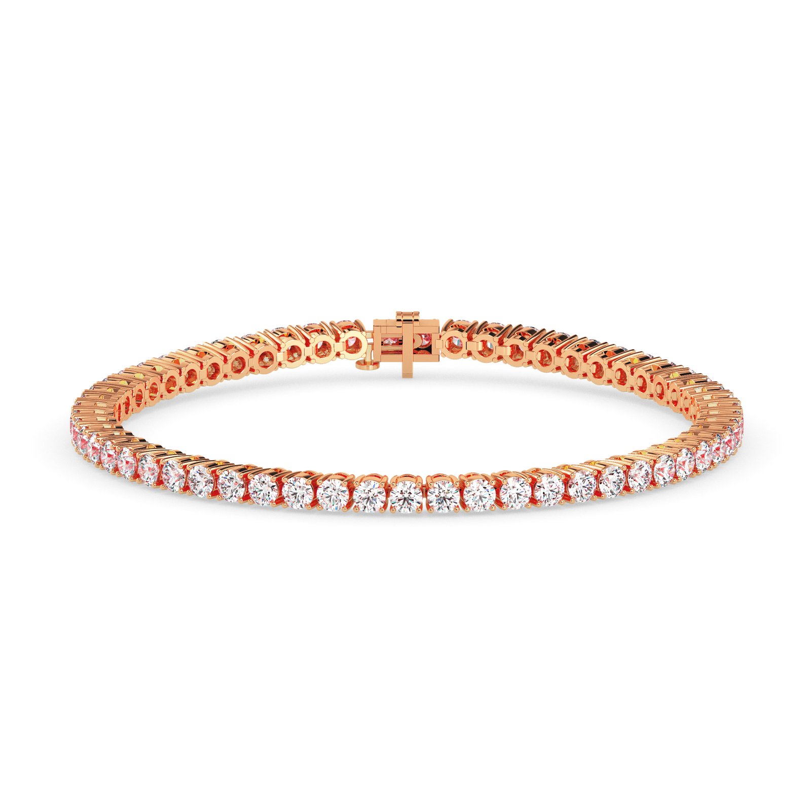 Leora Halo Diamond Tennis Bracelet