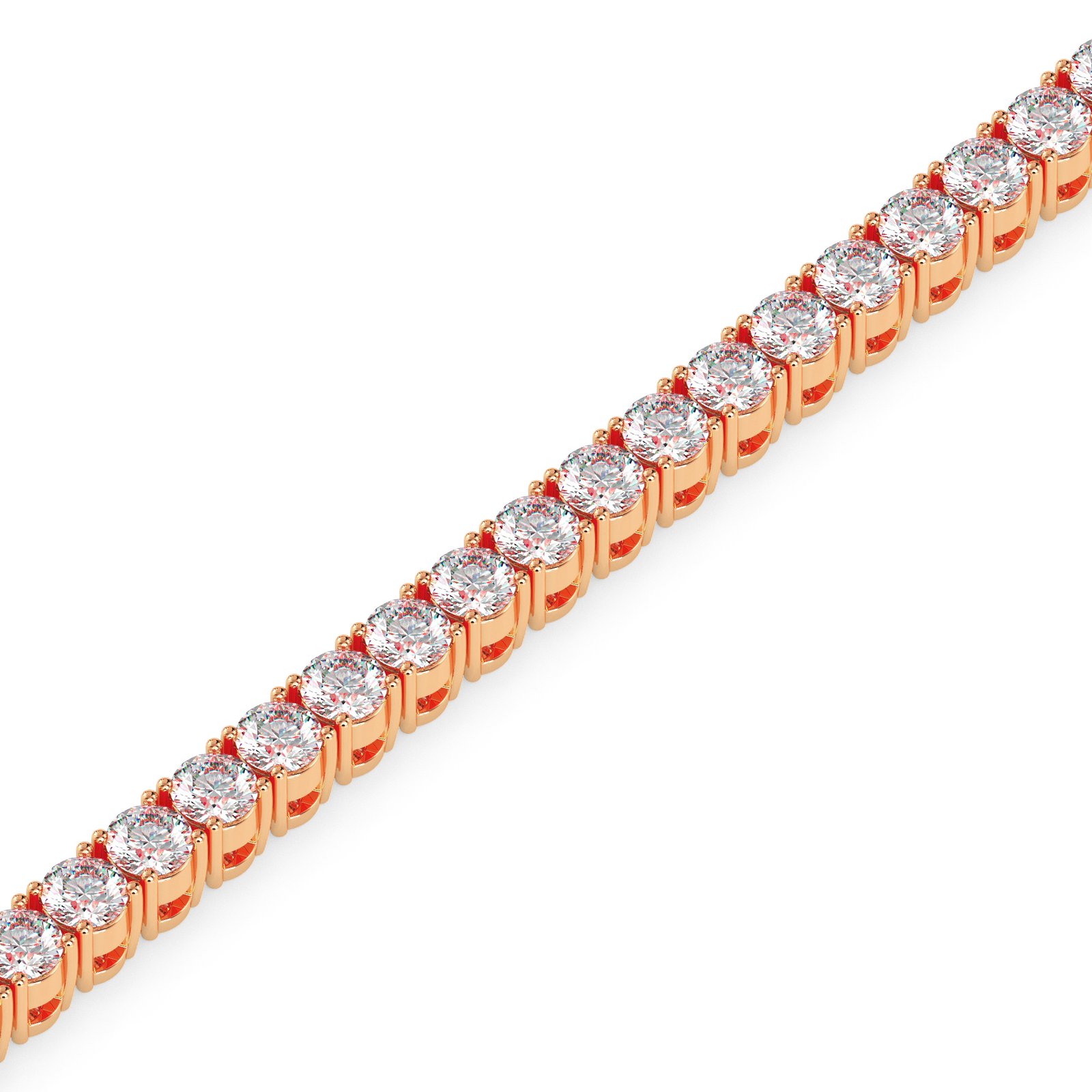Leora Halo Diamond Tennis Bracelet