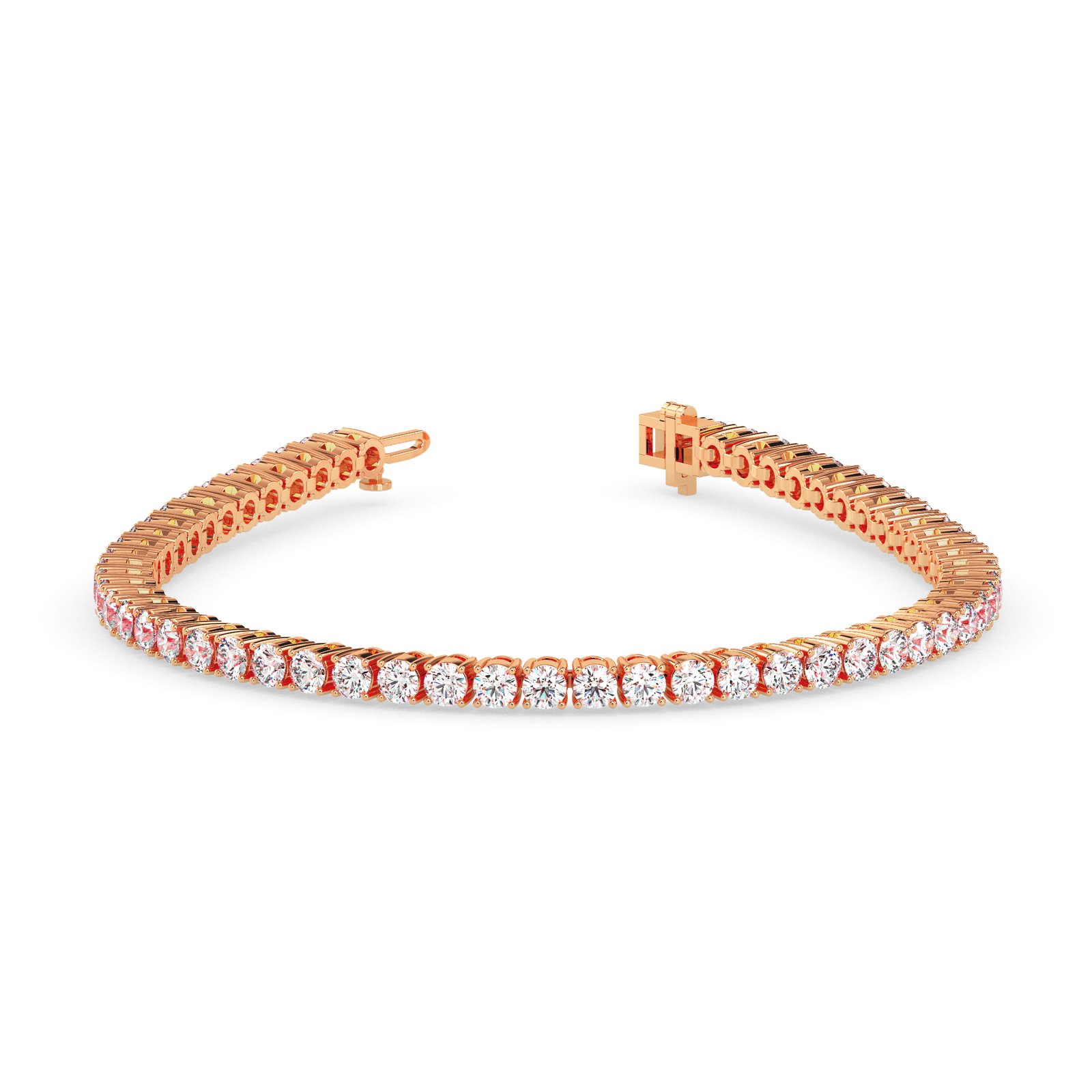 Leora Halo Diamond Tennis Bracelet