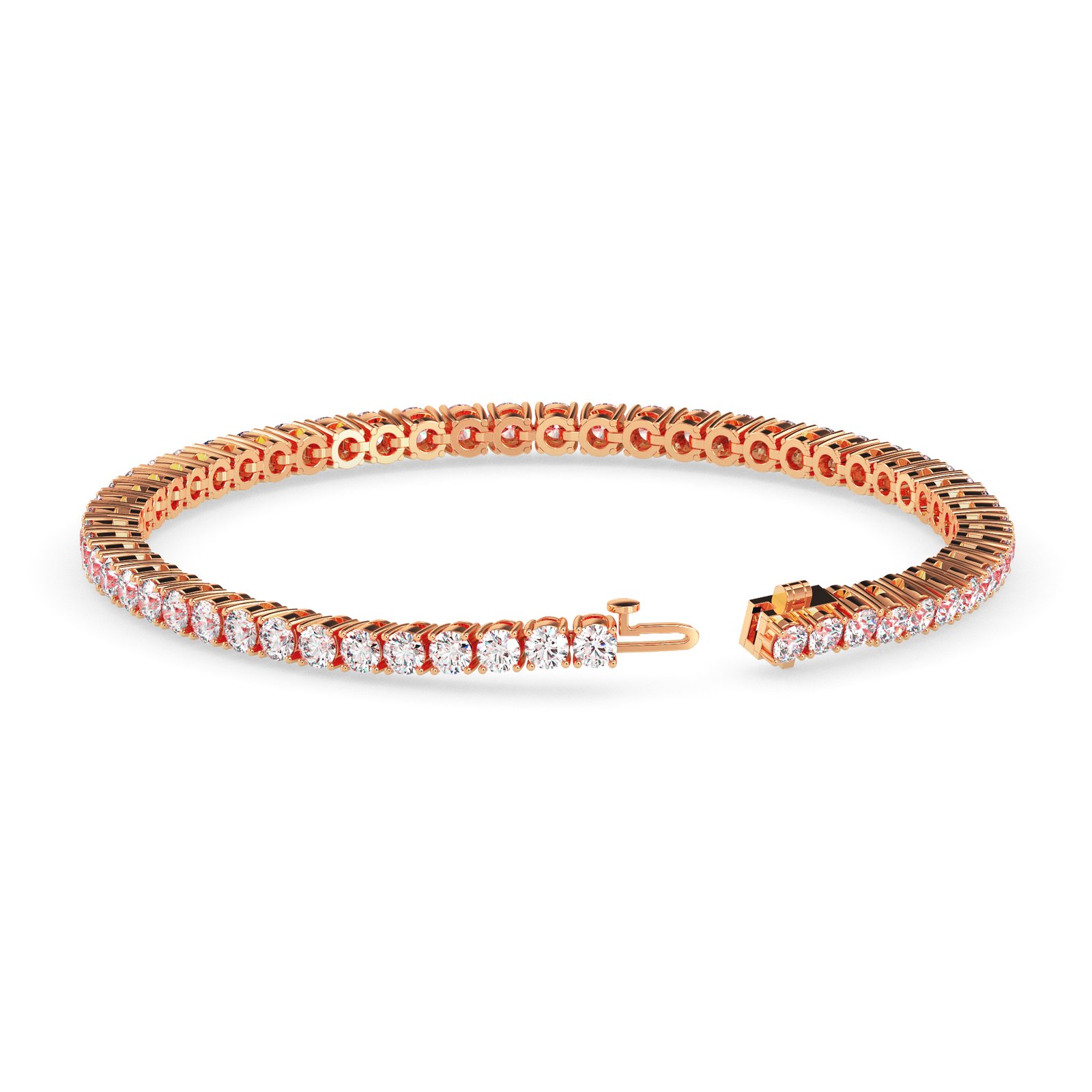 Leora Halo Diamond Tennis Bracelet