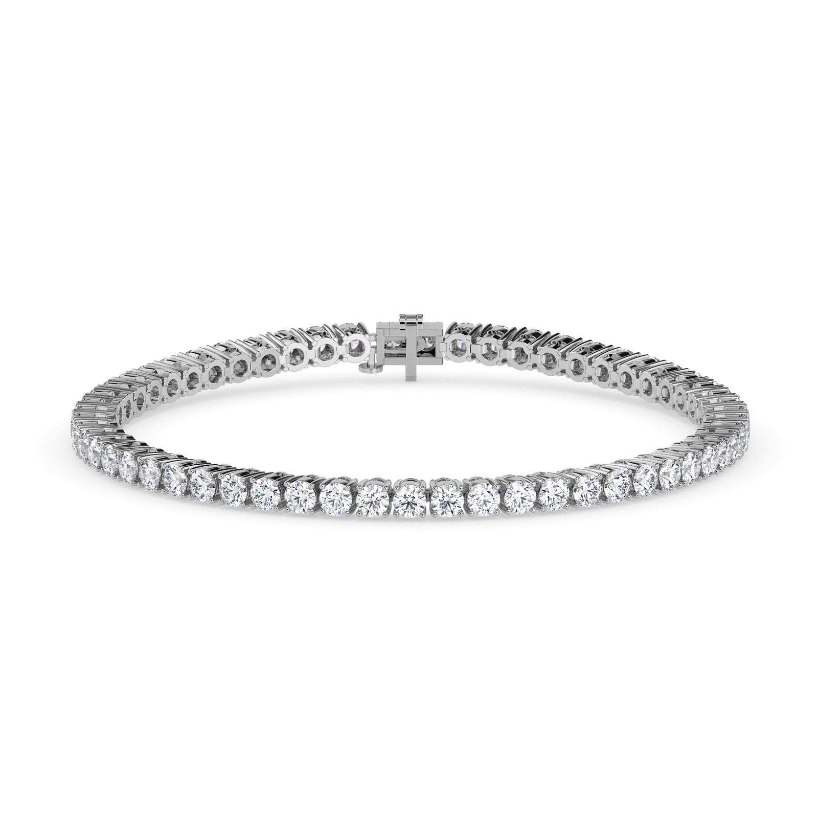 Leora Halo Diamond Tennis Bracelet