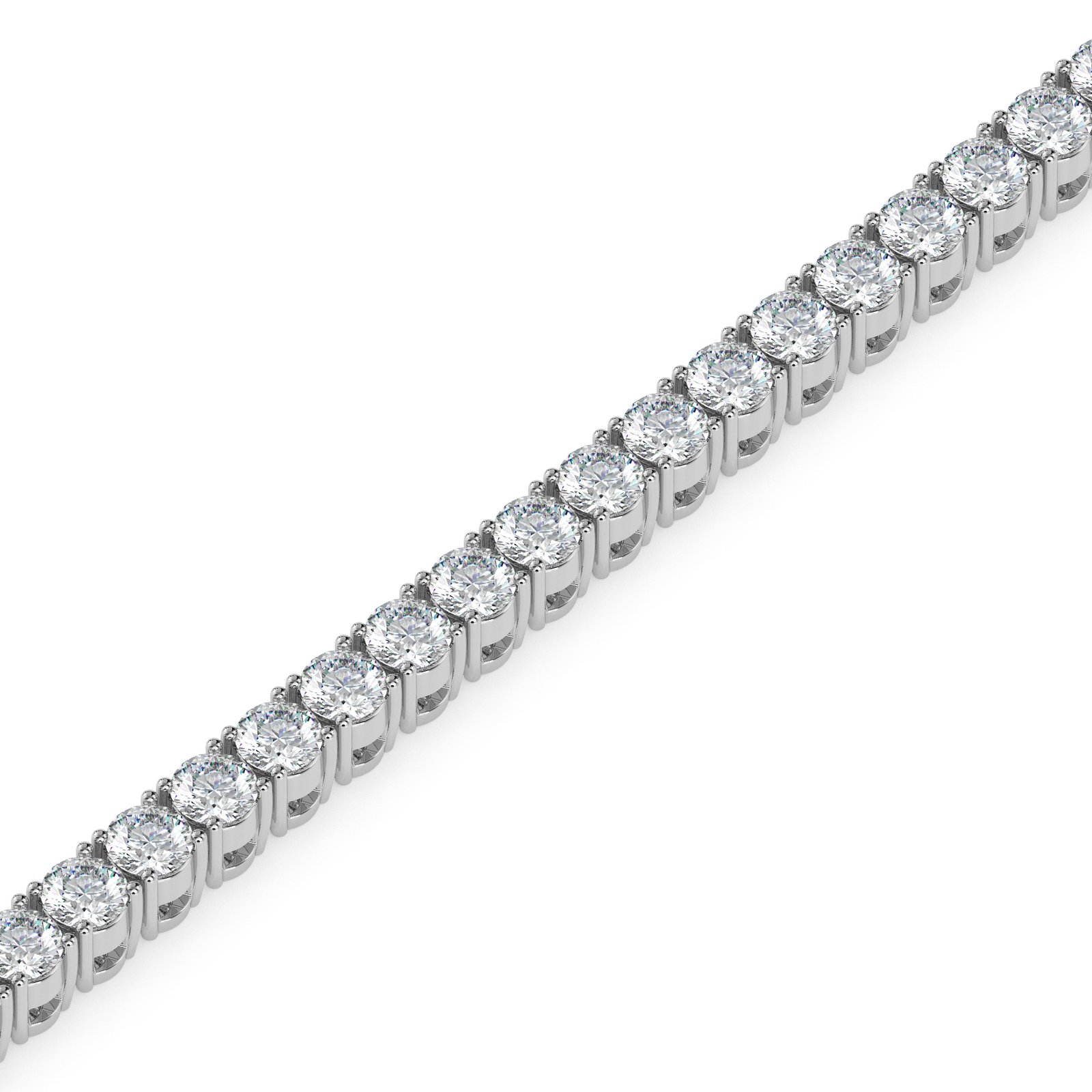 Leora Halo Diamond Tennis Bracelet
