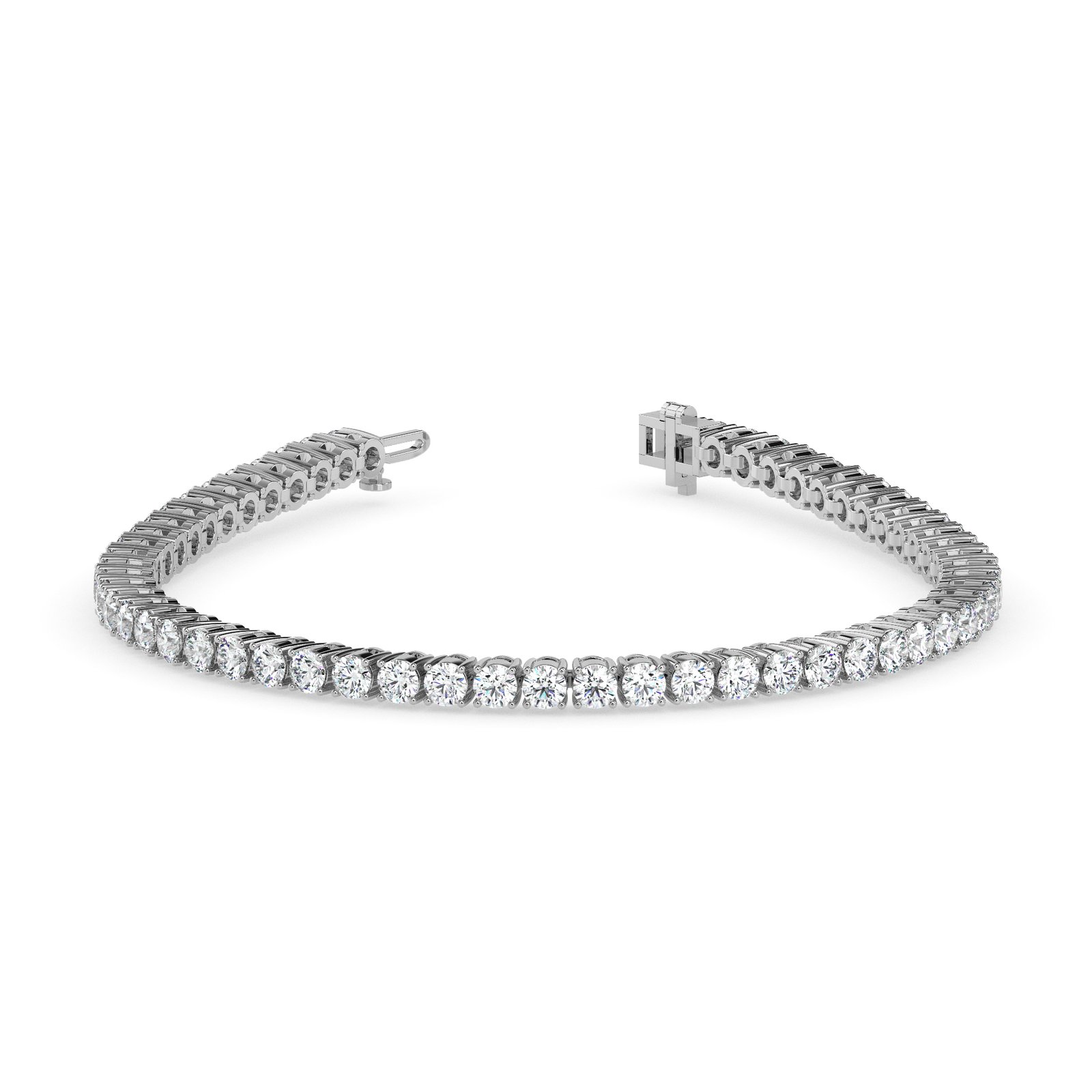 Leora Halo Diamond Tennis Bracelet