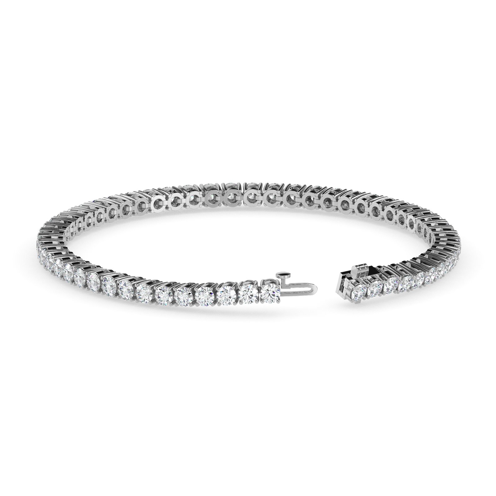 Leora Halo Diamond Tennis Bracelet