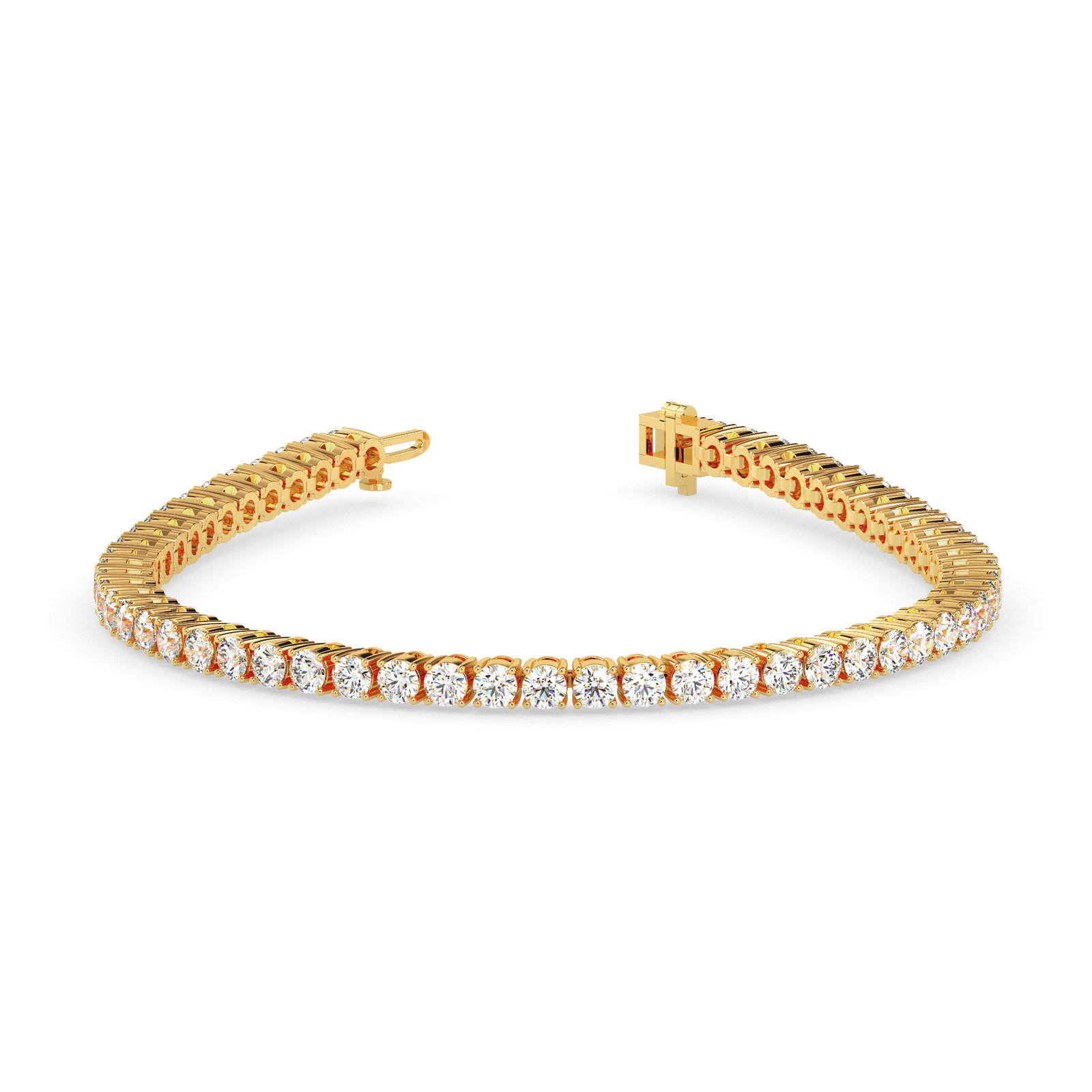 Leora Halo Diamond Tennis Bracelet