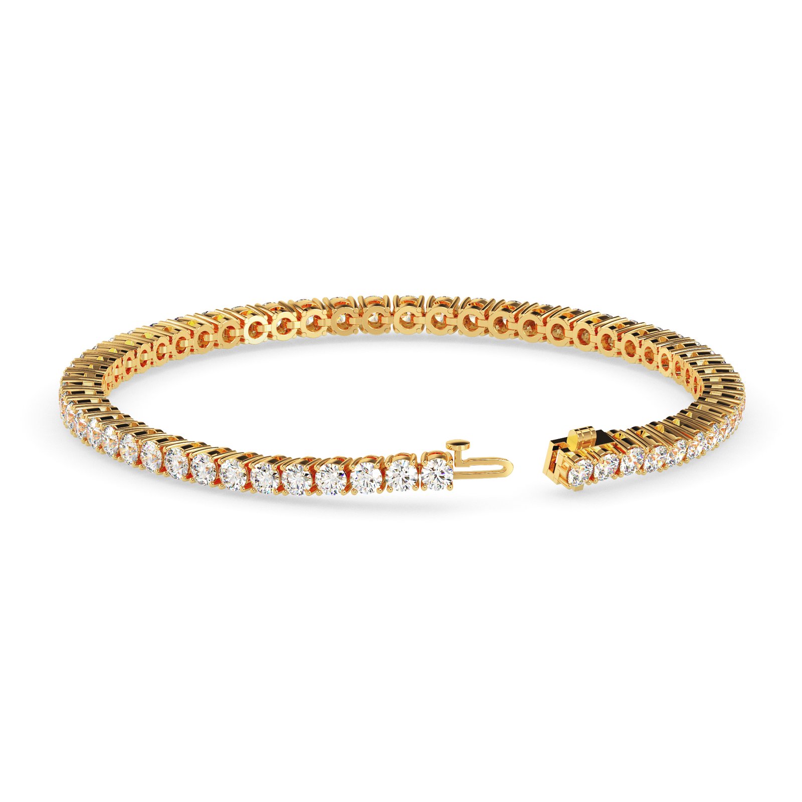 Leora Halo Diamond Tennis Bracelet