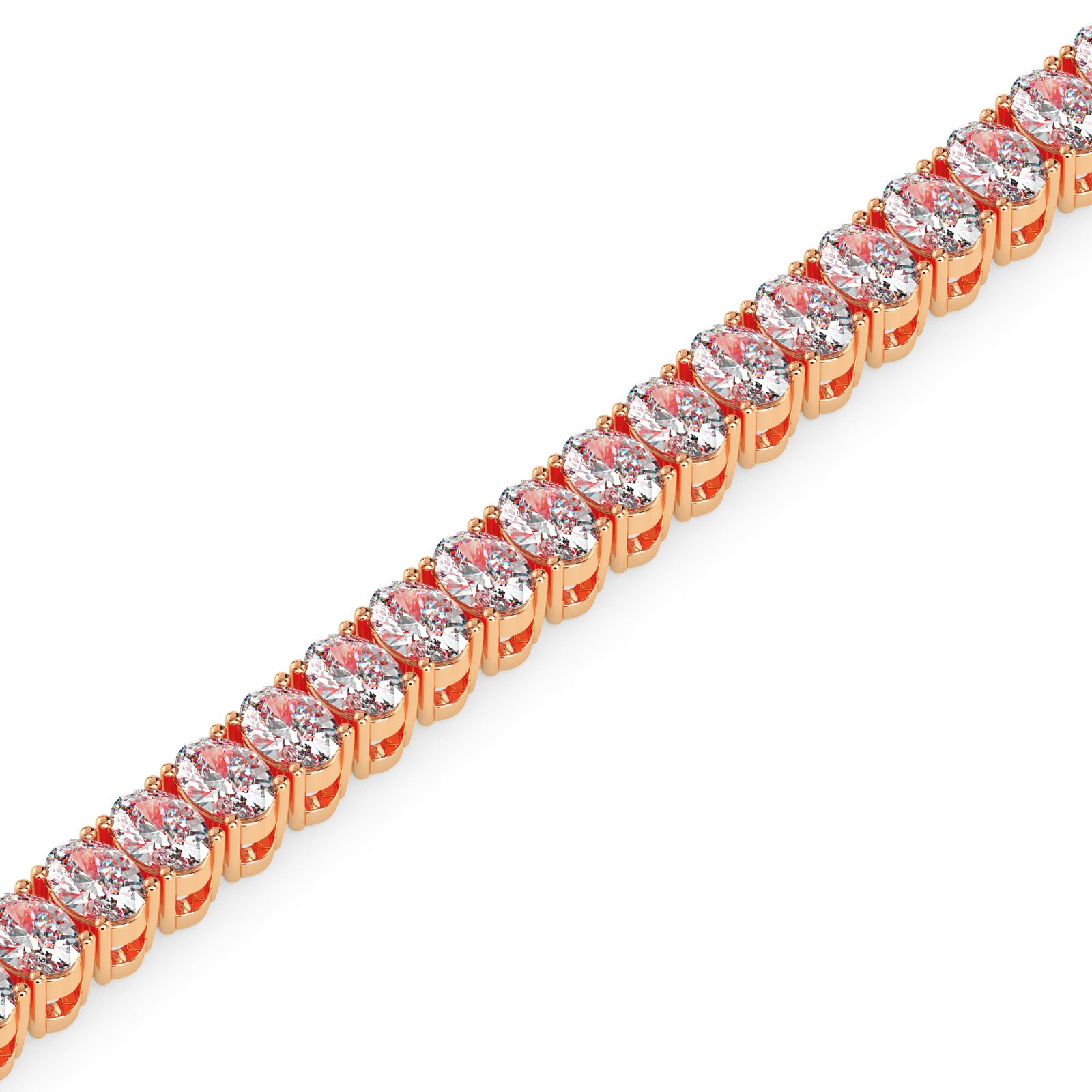 Saira Halo Diamond Tennis Bracelet