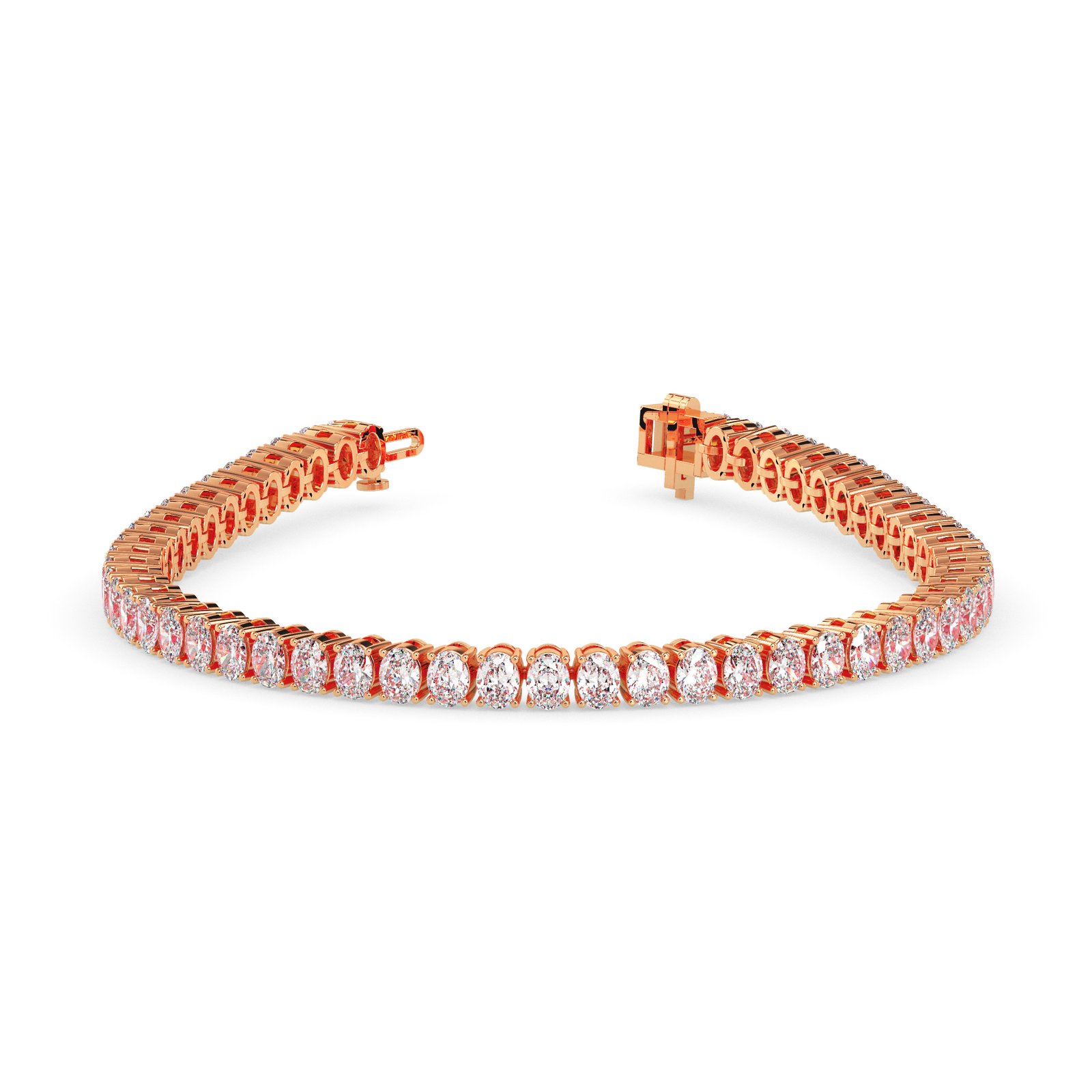 Saira Halo Diamond Tennis Bracelet