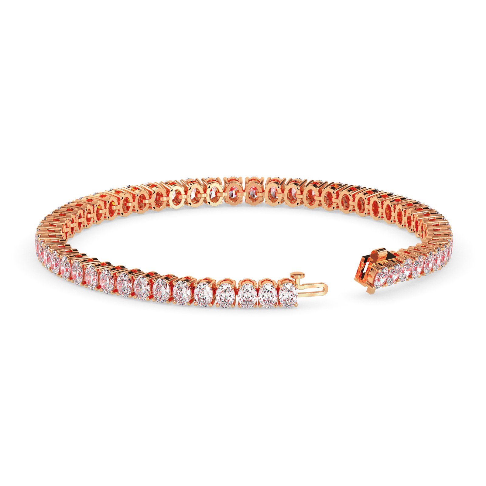 Saira Halo Diamond Tennis Bracelet