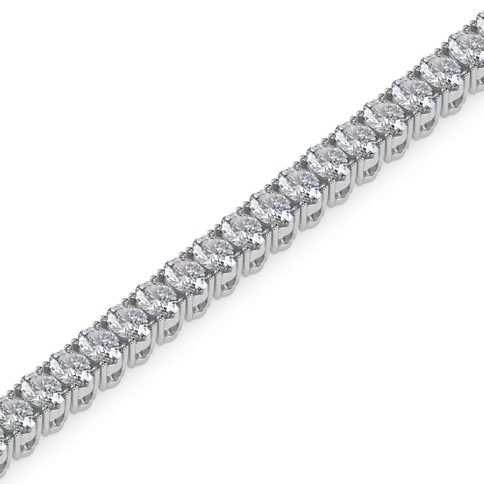Saira Halo Diamond Tennis Bracelet