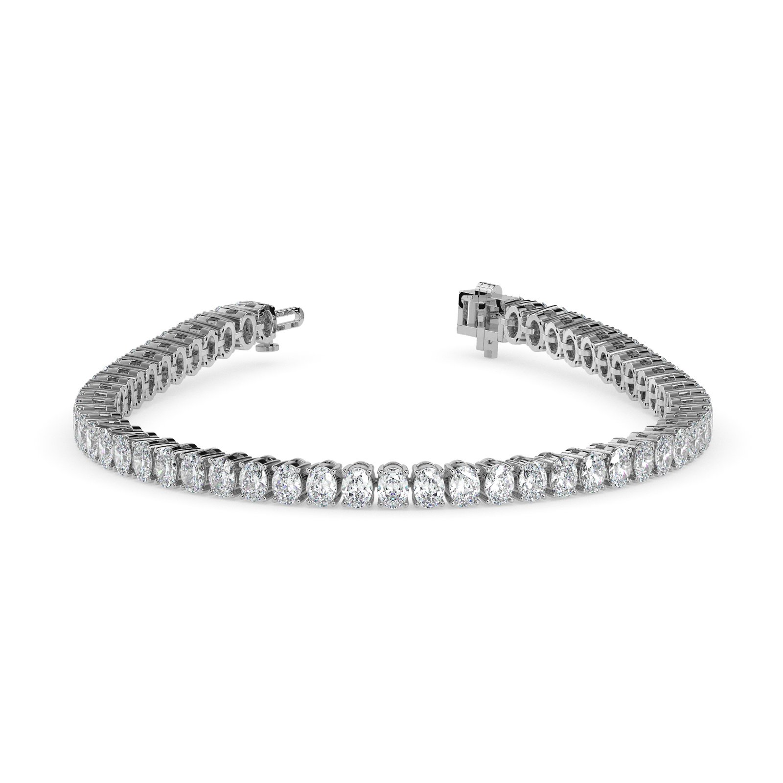 Saira Halo Diamond Tennis Bracelet