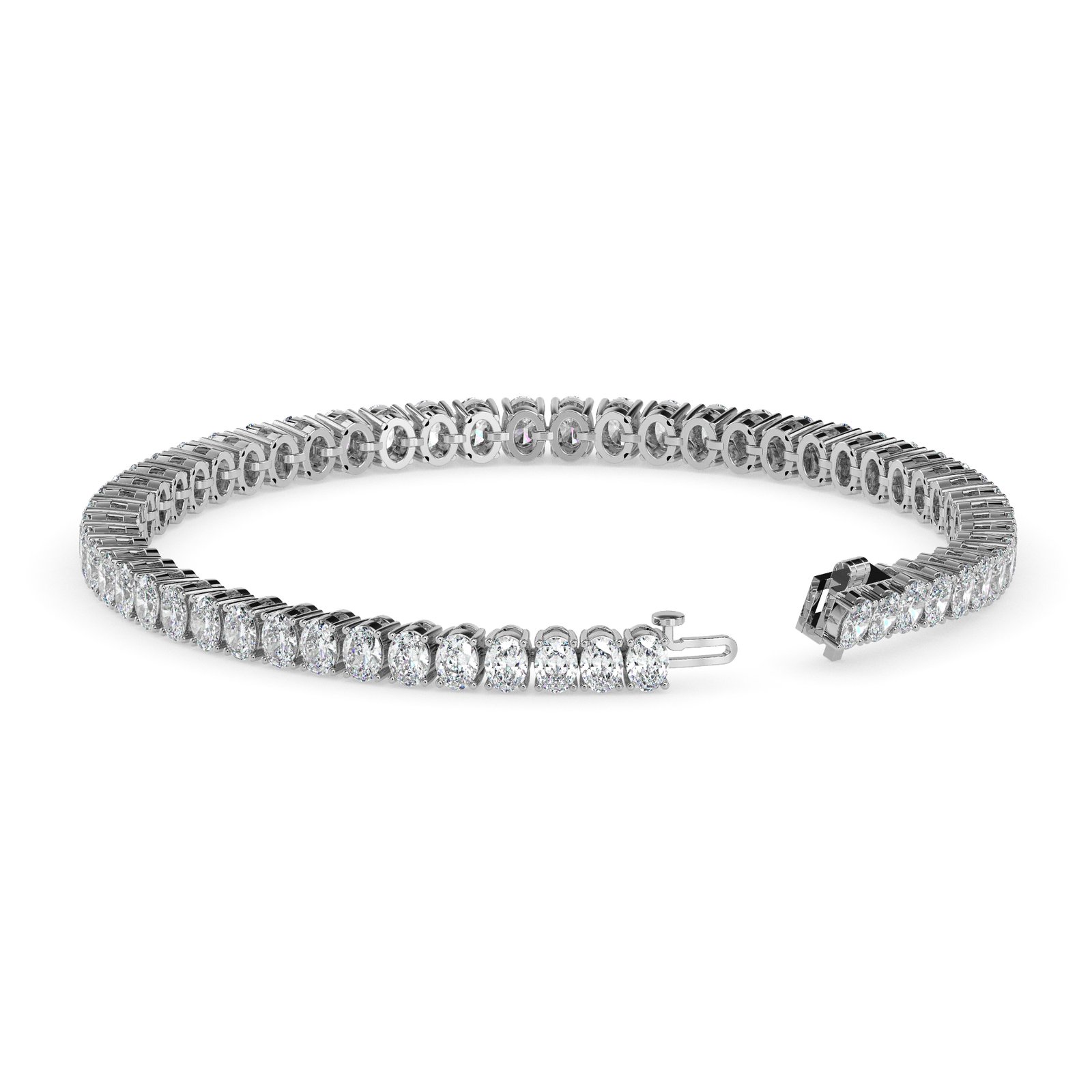 Saira Halo Diamond Tennis Bracelet