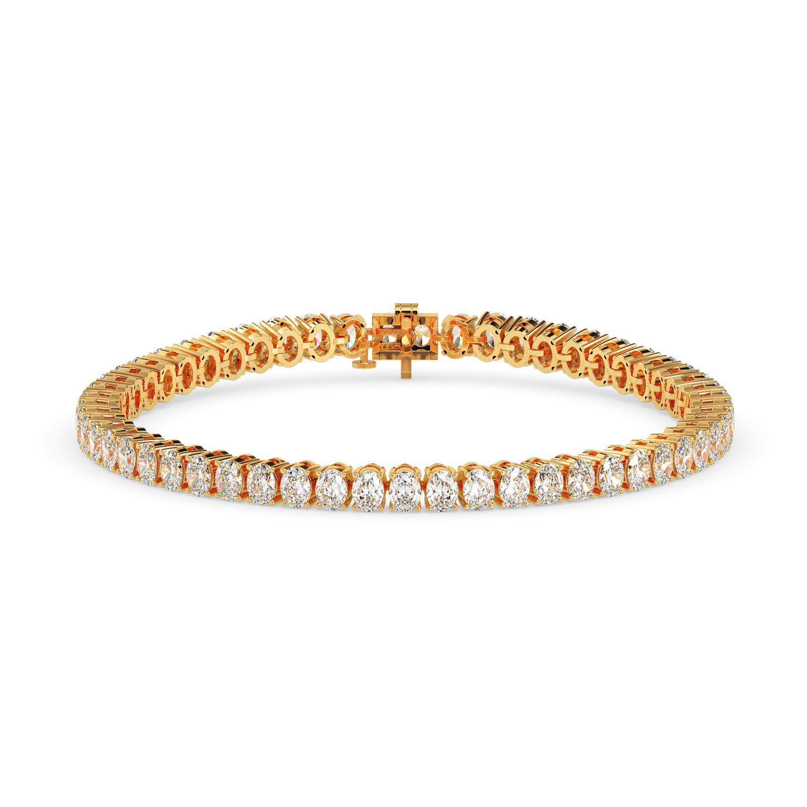 Saira Halo Diamond Tennis Bracelet