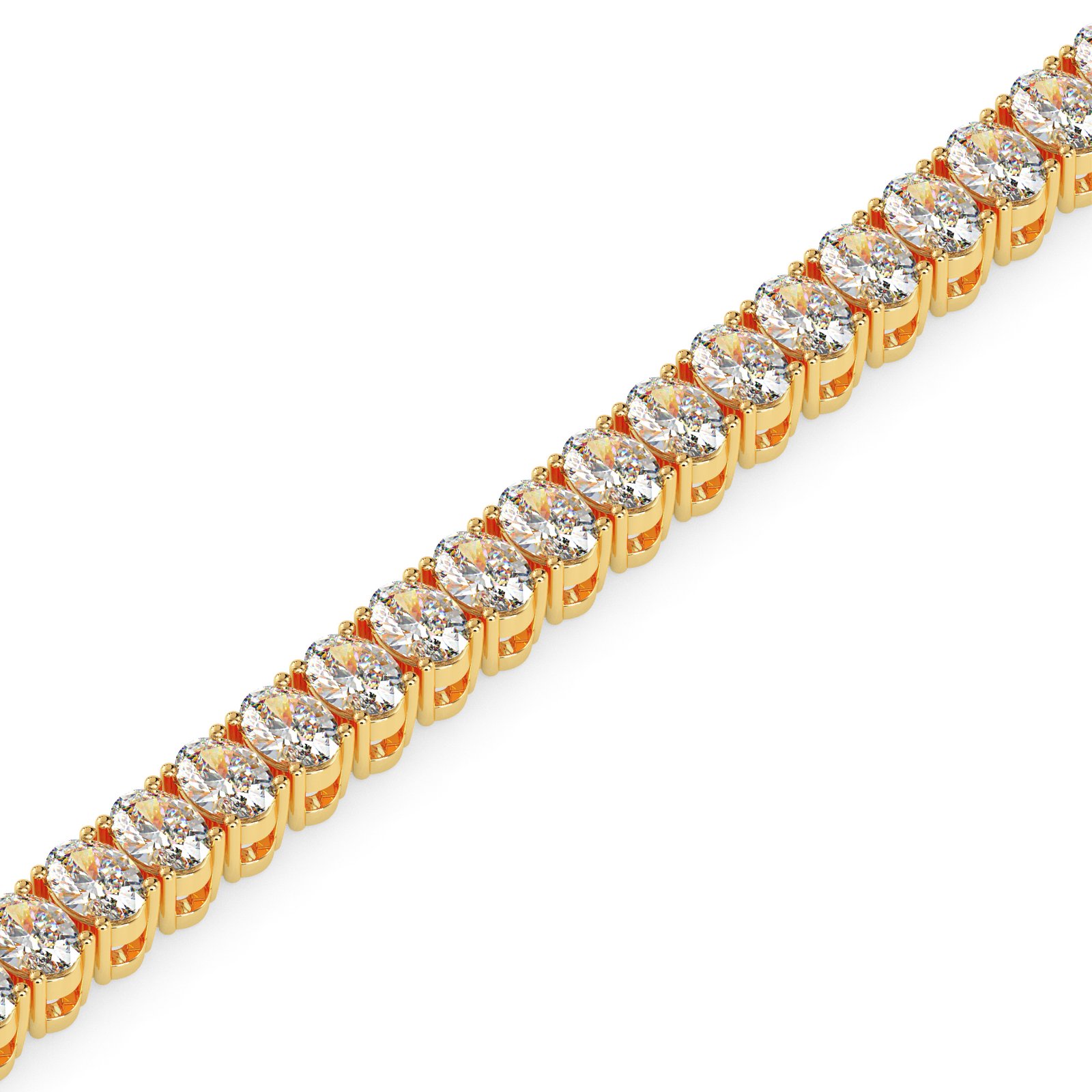Saira Halo Diamond Tennis Bracelet