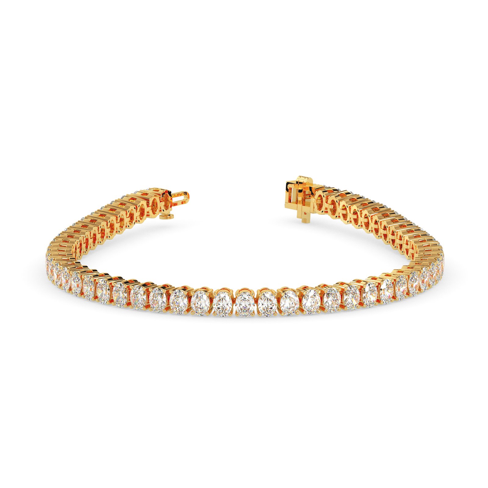 Saira Halo Diamond Tennis Bracelet