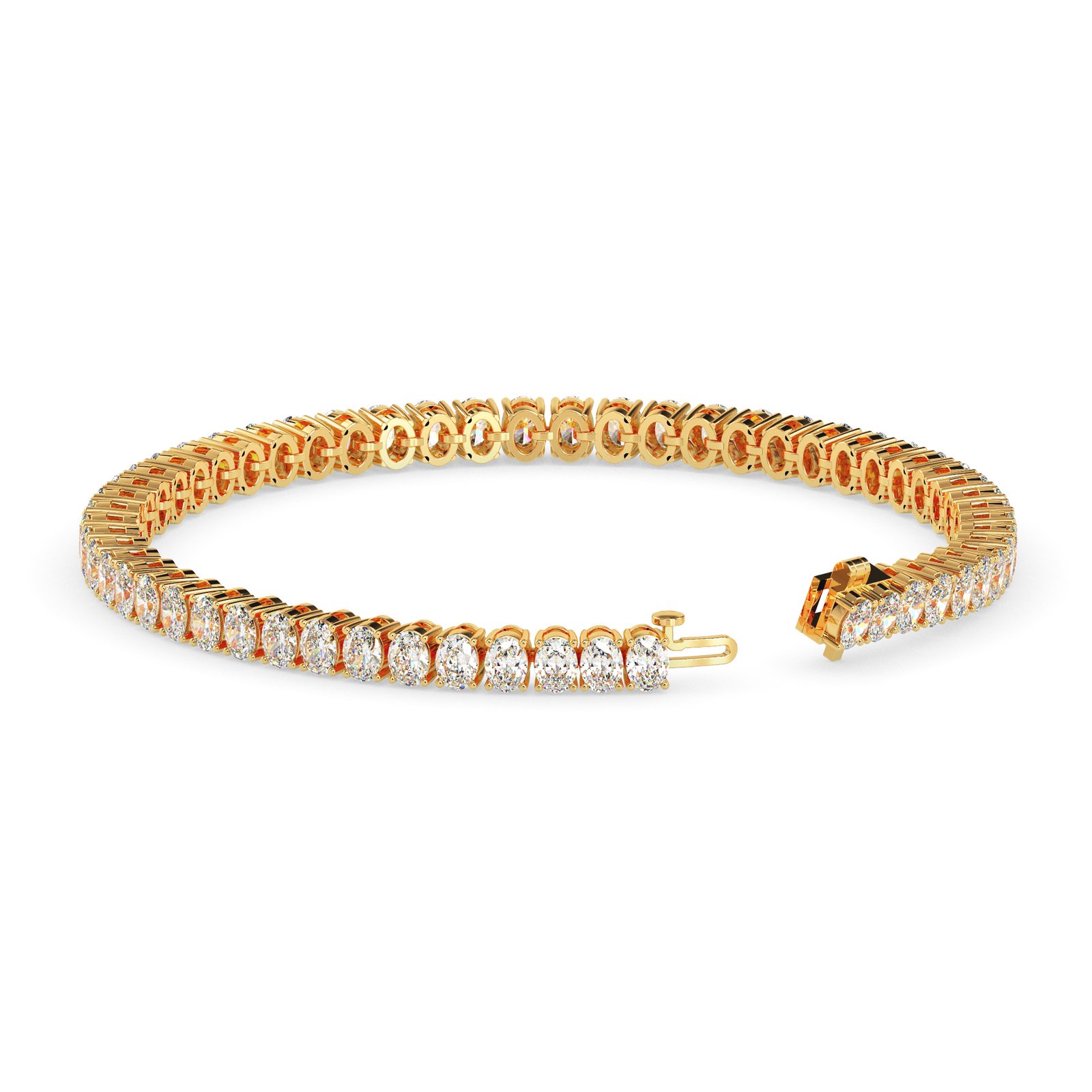 Saira Halo Diamond Tennis Bracelet