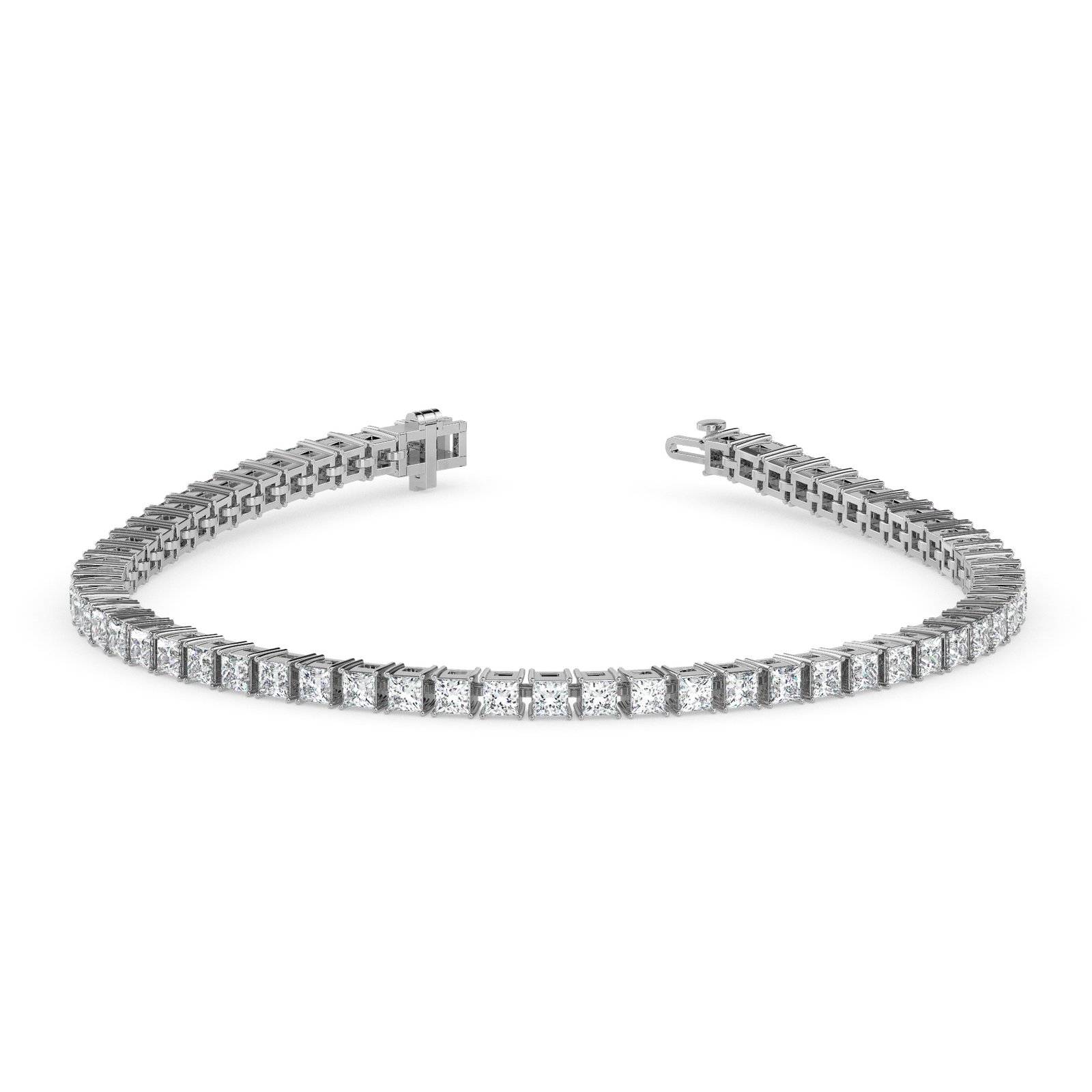 Navya Halo Diamond Tennis Bracelet