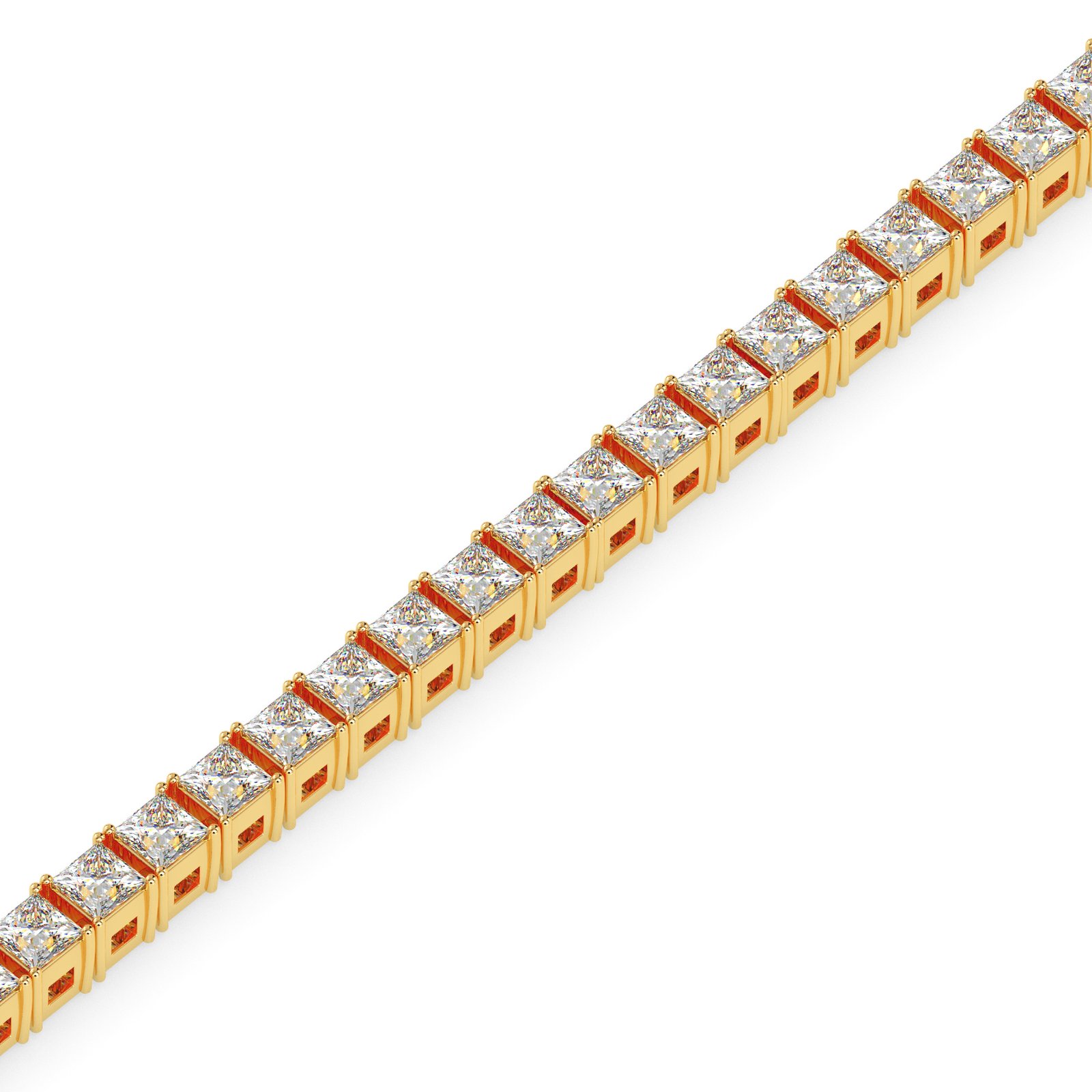 Navya Halo Diamond Tennis Bracelet