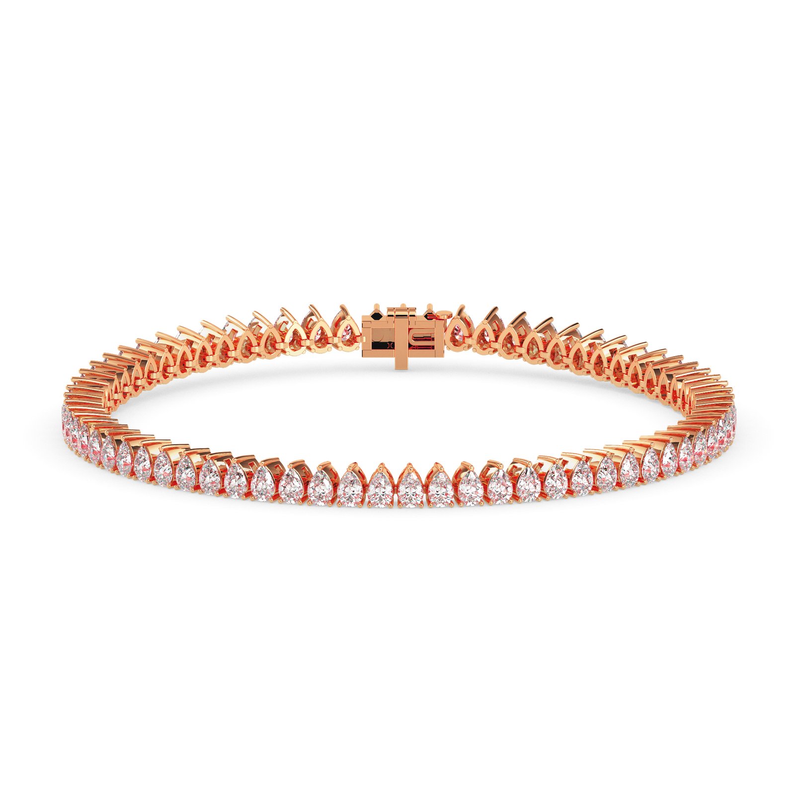 Raina Halo Diamond Tennis Bracelet