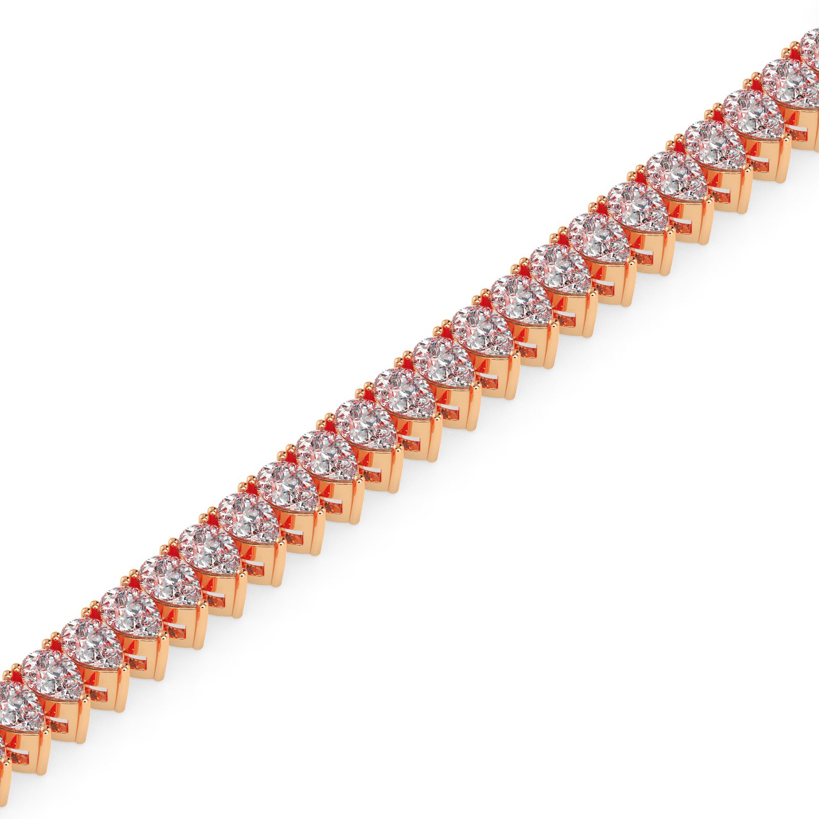 Raina Halo Diamond Tennis Bracelet