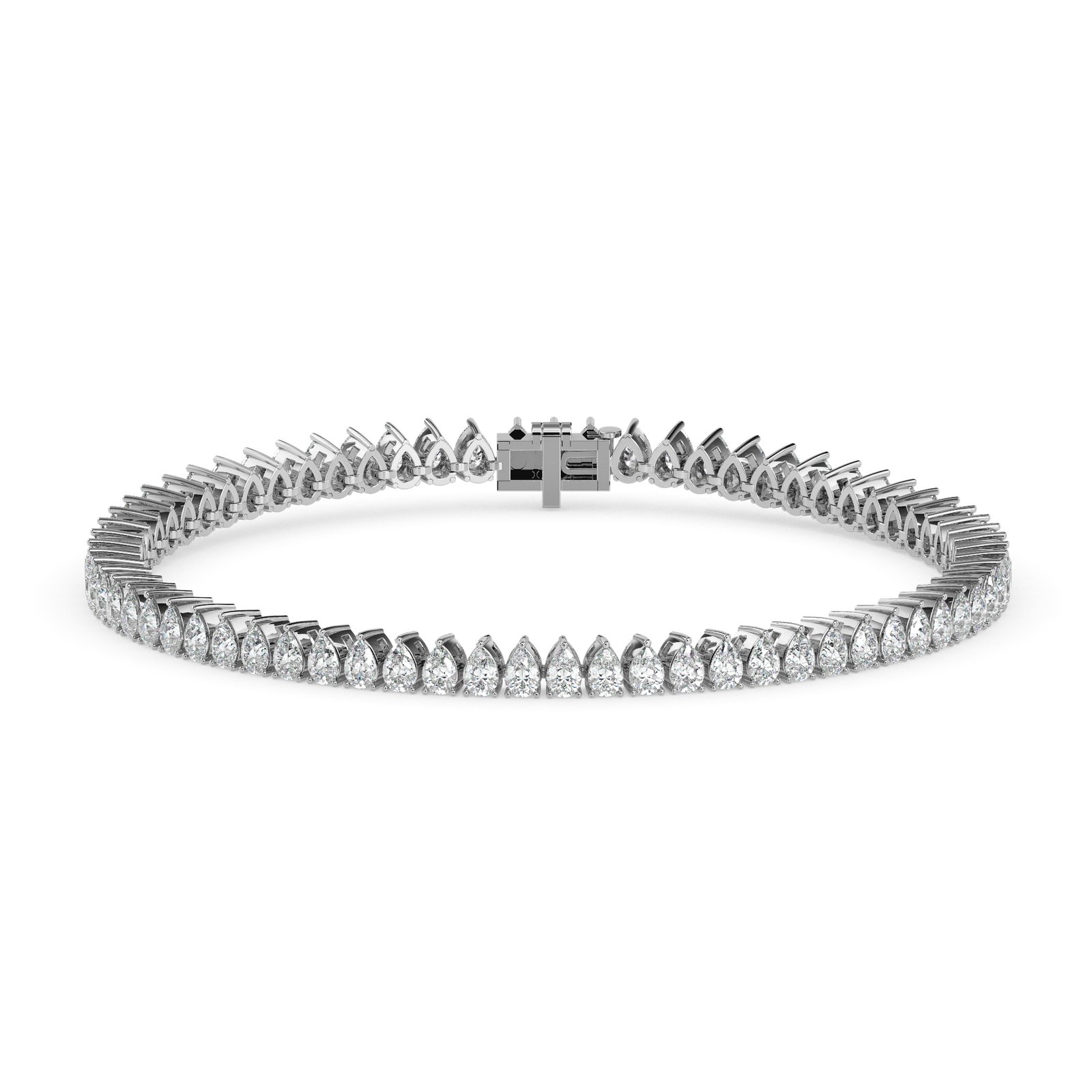 Raina Halo Diamond Tennis Bracelet