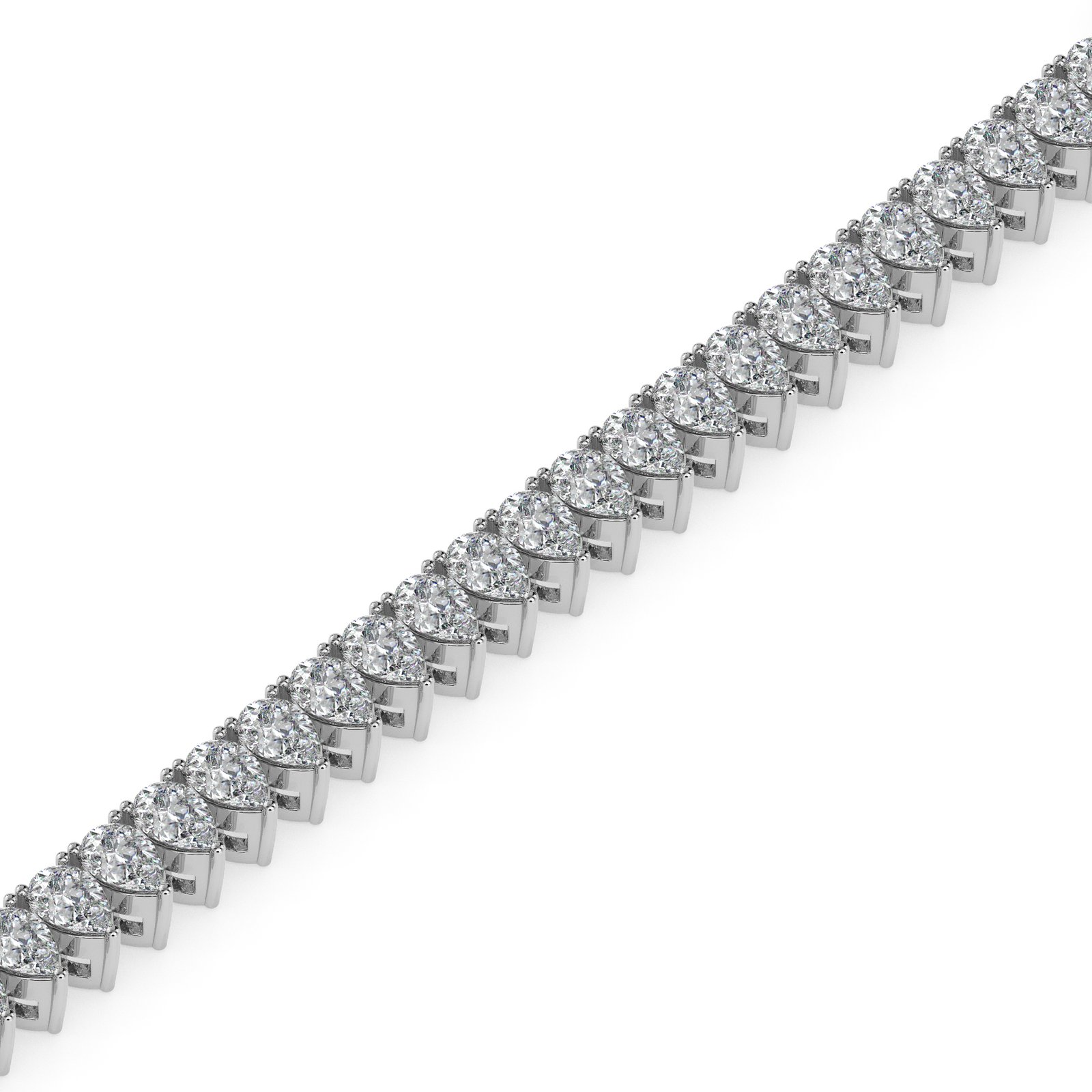 Raina Halo Diamond Tennis Bracelet
