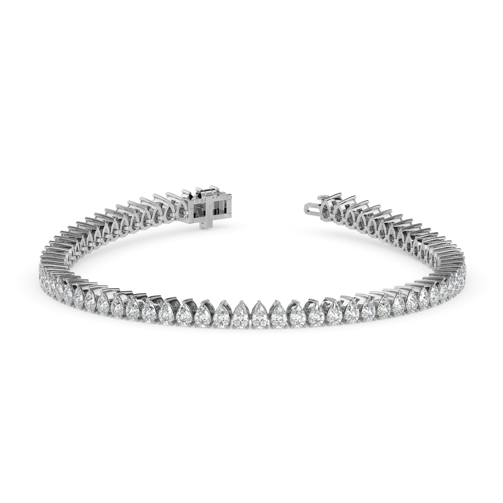 Raina Halo Diamond Tennis Bracelet
