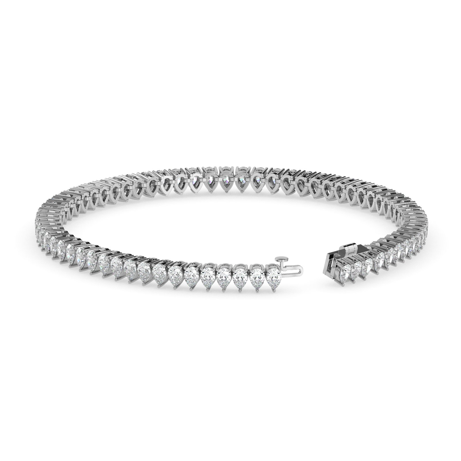 Raina Halo Diamond Tennis Bracelet