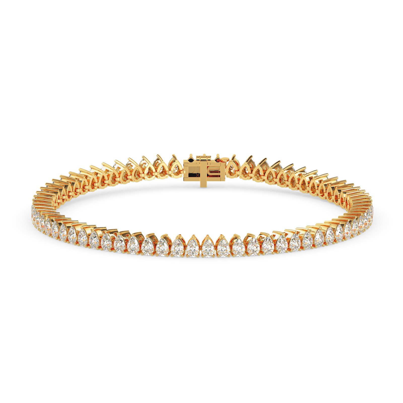 Raina Halo Diamond Tennis Bracelet