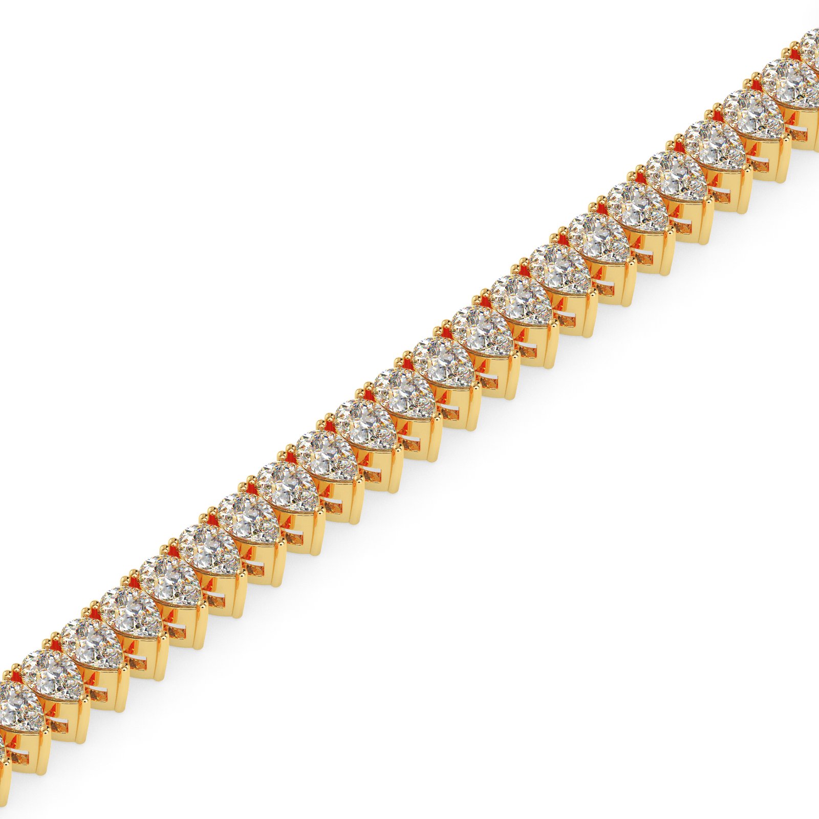 Raina Halo Diamond Tennis Bracelet
