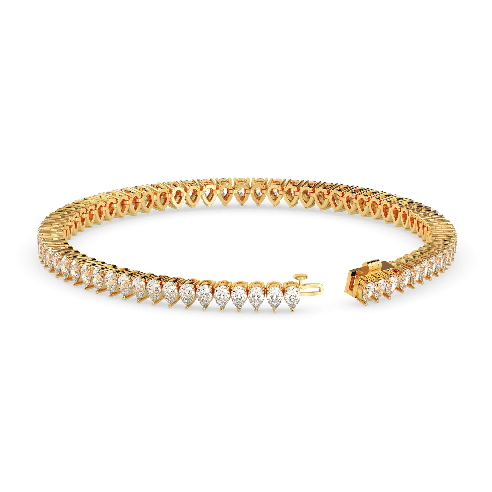 Raina Halo Diamond Tennis Bracelet