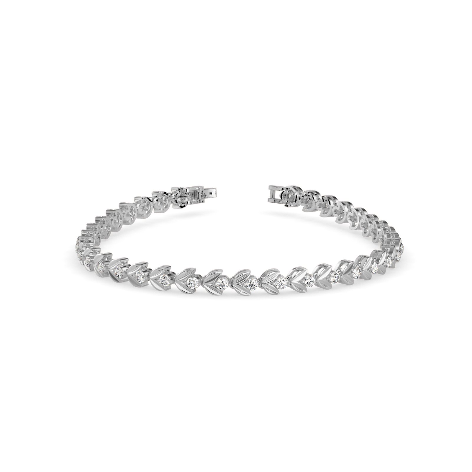 Iris Bloom Diamond Tennis Bracelet